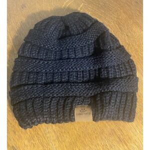 Lvaiz Satin Lined Winter Beanie Cable Knit One Size, Classic-black, Unisex, Used